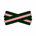 Spegatt (Forest Green - Pink - Forest Green)