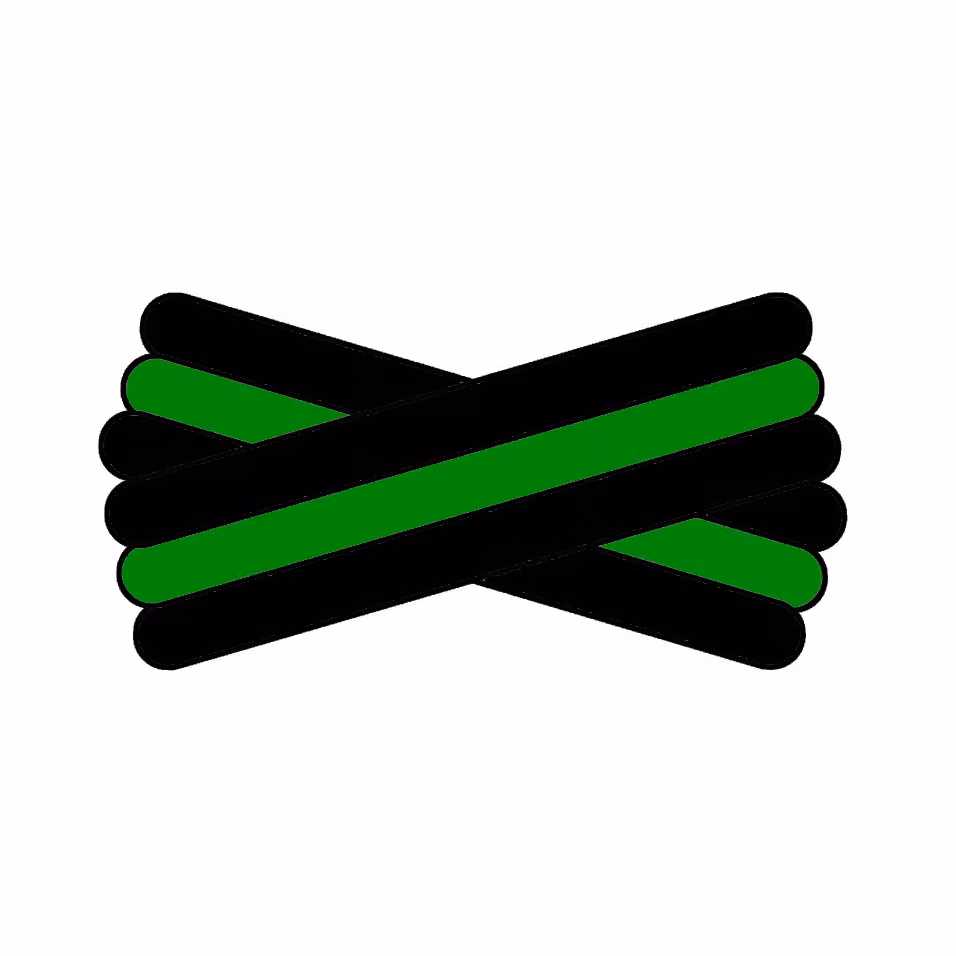 Spegatt (Black - Kelly Green - Black)