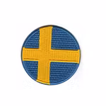 Sverige - Flagga - Rund