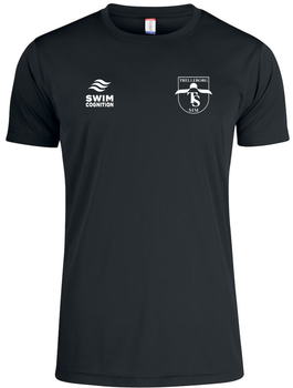 TS T-Shirt Polyester svart + Namn/Extratryck