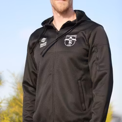 TS Zip-Hoodie - svart (+Namn)