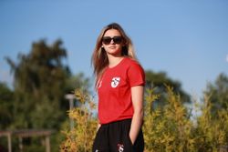 TS T-Shirt + Namn - bomull