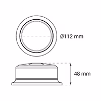 LED Puck varningsljus