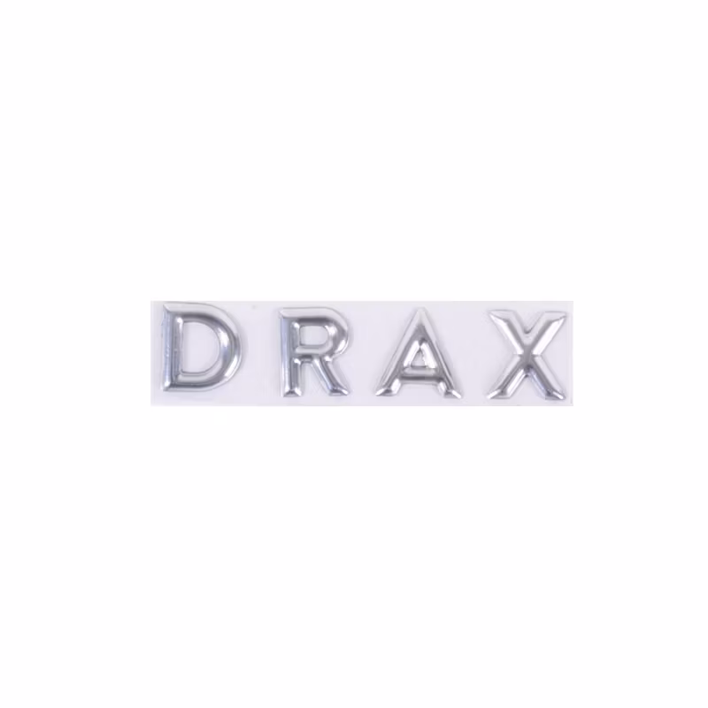 Krom dekal ¨DRAX¨ - Drax Rough
