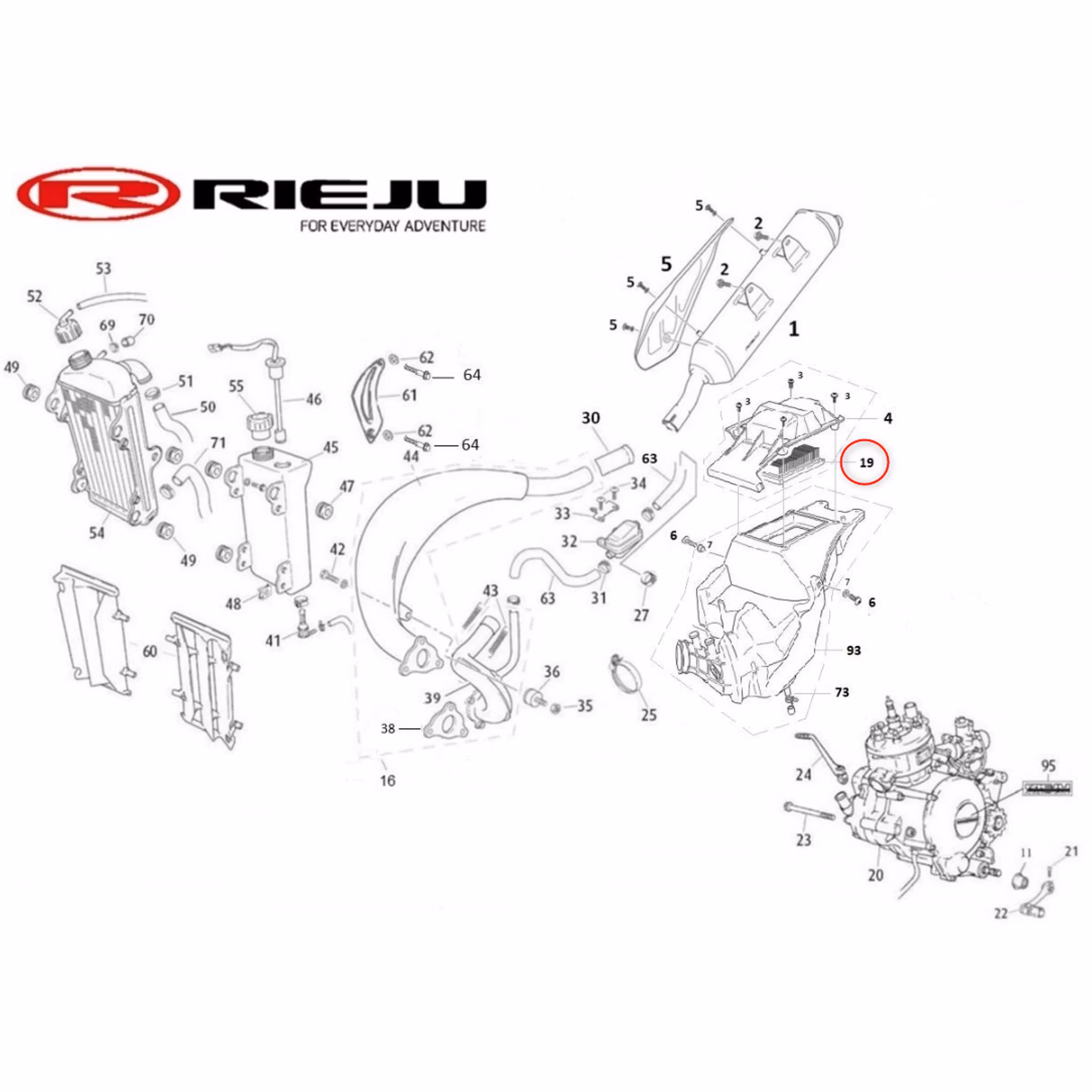 Luftfilter - Rieju MRT / DRAC E5 V2