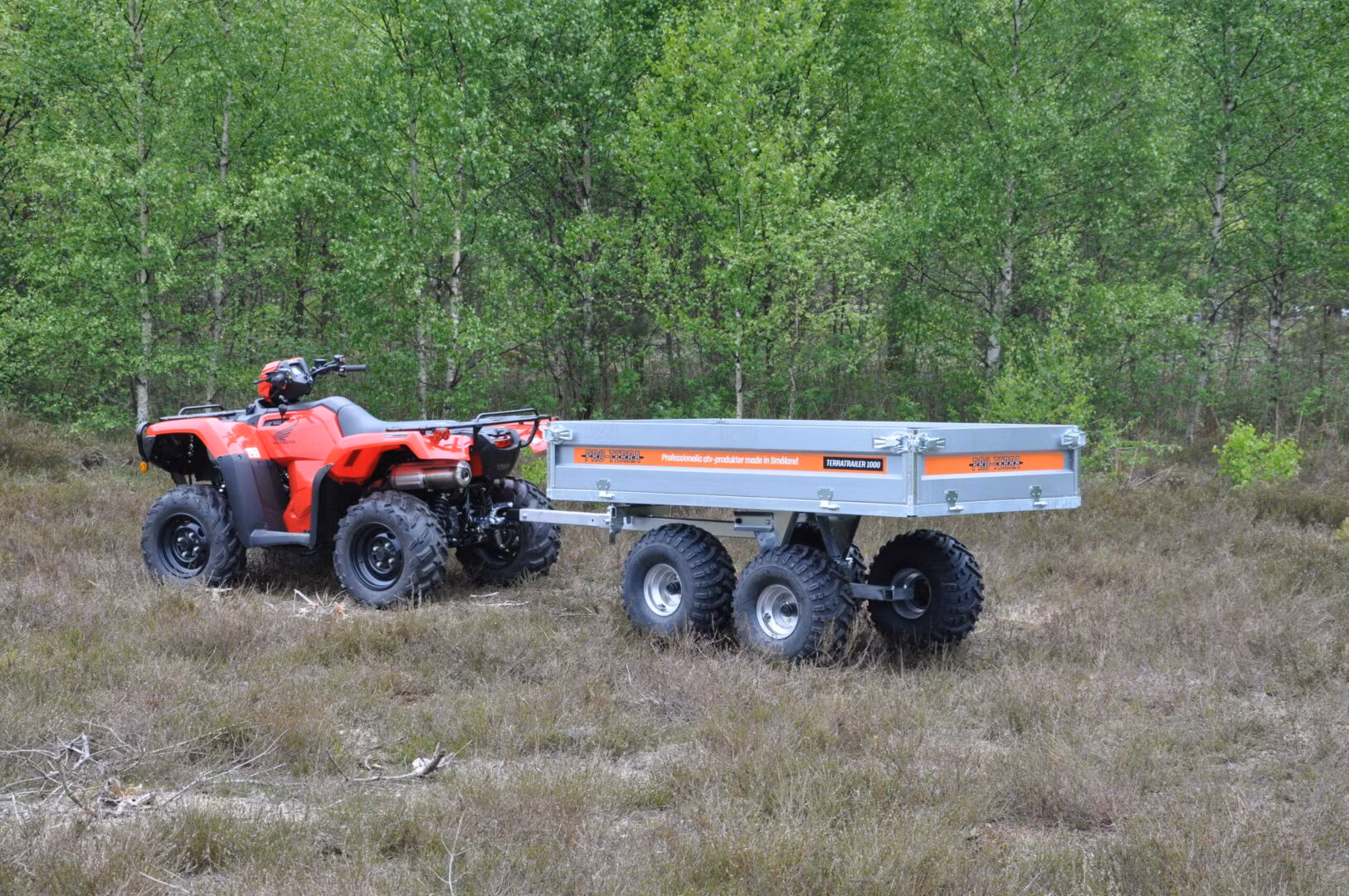 Pro-Terra - Flakvagn med boggie