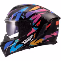 LS2 - Hjälm FF818 STORM III Kaos Svart/Lila/Blå