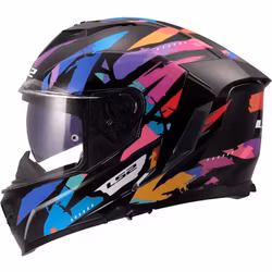 LS2 - Hjälm FF818 STORM III Kaos Svart/Lila/Blå