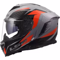 LS2 - Hjälm FF818 STORM III Dynamo Grå/Röd
