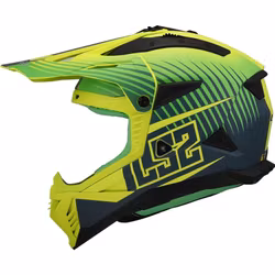 LS2 - Hjälm MX708 FAST II Duck Matt Grön/Gul