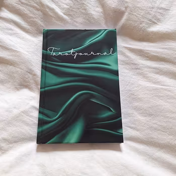 Tarotjournal Grön Sammet (glansigt omslag)