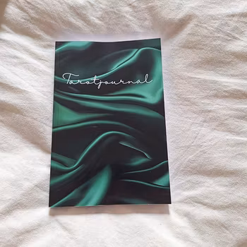 Tarotjournal Grön Sammet (glansigt omslag)