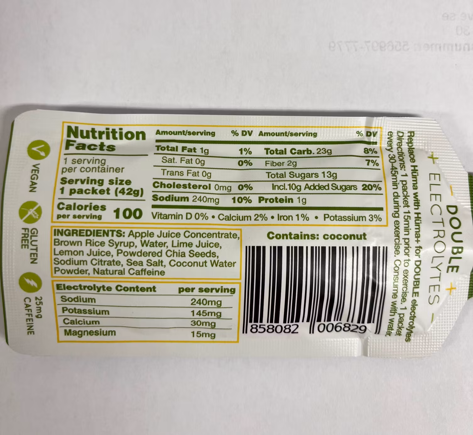 Huma - Huma Gel Plus Lemons & Limes, 42g