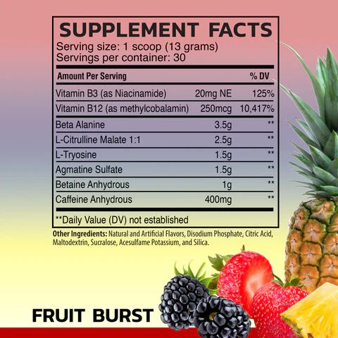 Raw Nutrition - PRE Extreme 30 serv.