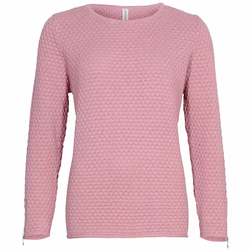 Skovhuus stickad tröja rosa