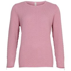 Skovhuus stickad tröja rosa