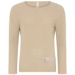 Skovhuus stickad tröja beige