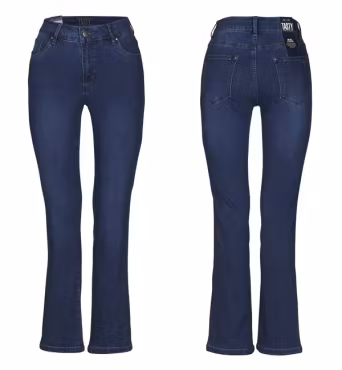 Tasty jeans flare mörk denim