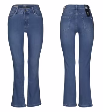 Tasty jeans flare ljus denim