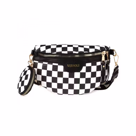 Crossbody väska för kvinnor, svart