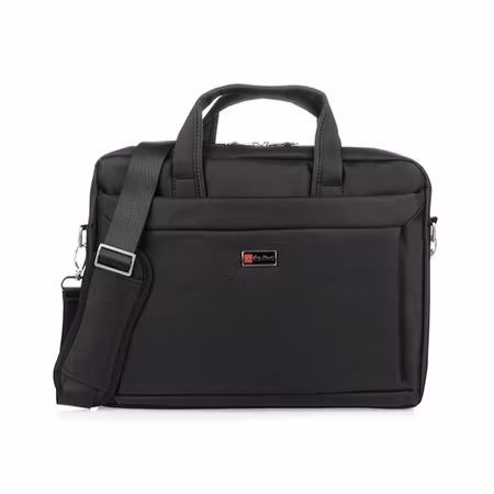 Svart laptopväska, stor arbetsväska, A4 Bag Street