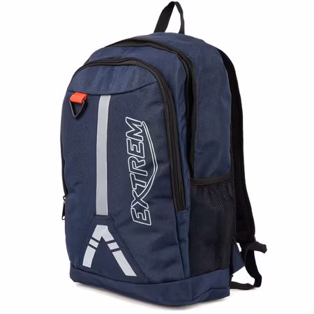 Marinblå sportryggsäck, slitstark vandringsryggsäck, Extrem T22 skolryggsäck