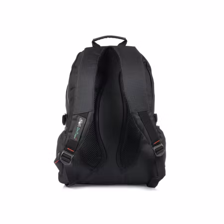 Svart sportryggsäck, rymlig A4 skolryggsäck, slitstark och rymlig L34-ryggsäck