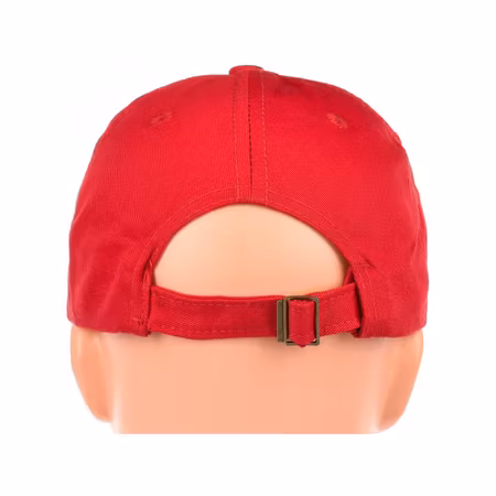 Röd basebollkeps universal justerbar rem