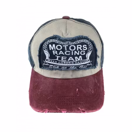 Vinröd baseballkeps vintage