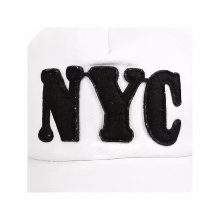 Vit justerbar vintage baseballkeps NYC