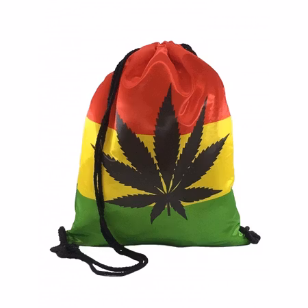 Gympapåse röd/gul/grön med löv