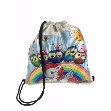 Gymnasitkpåse Unicorn / Enhörning mönster 6