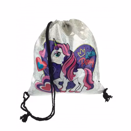 Gymnasitkpåse Unicorn / Enhörning mönster 9