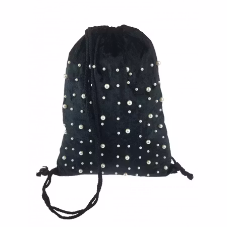Gympapåse med pärlor, svart