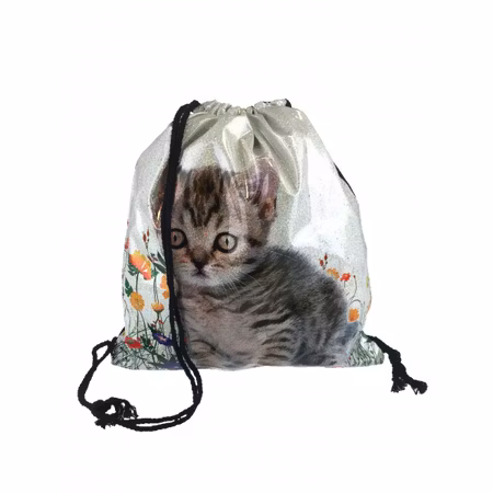 Gymnastikpåse med kattmotiv 1