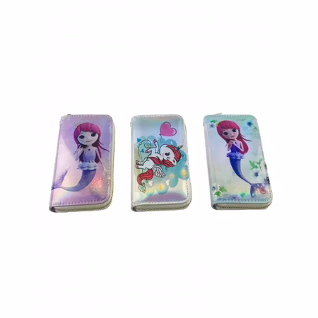 Plånbok i fint mönster "Unicorns mfl" Large