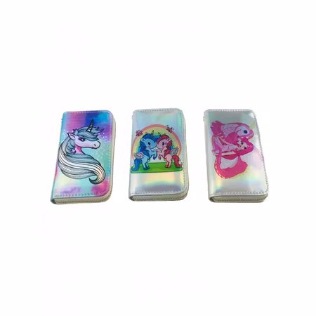 Plånbok i fint mönster "Unicorns mfl" Large