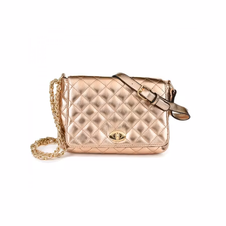 Versoli handväska i ekologisk läder, kopparfärgad