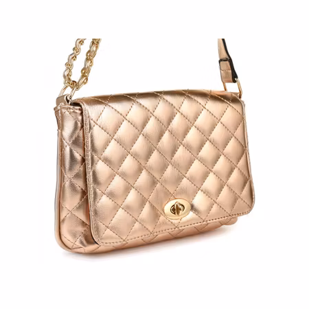 Versoli handväska i ekologisk läder, kopparfärgad