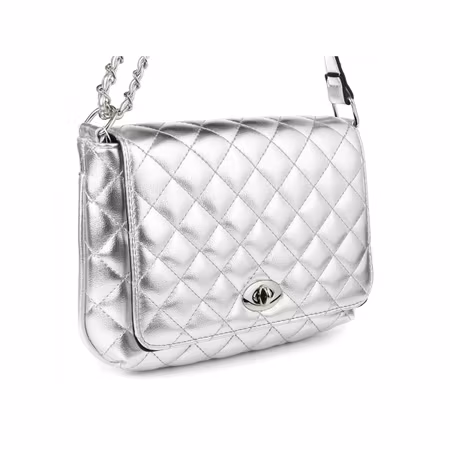 Versoli handväska i ekologisk läder, silver