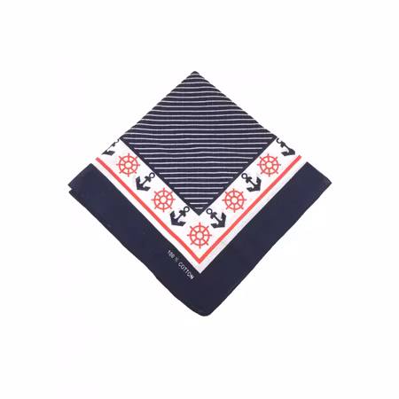 Bandana, ankare, blå vit och röd