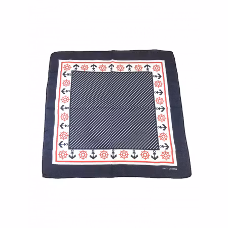 Bandana, ankare, blå vit och röd