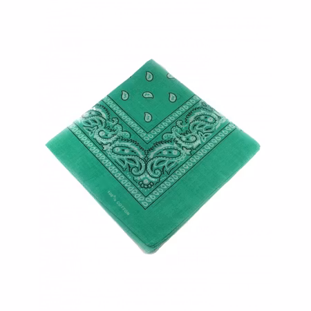 Bandana, grön Paisly
