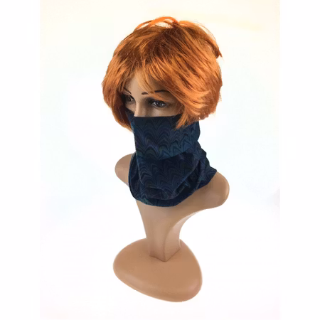 Multiscarf Blåmönstrad