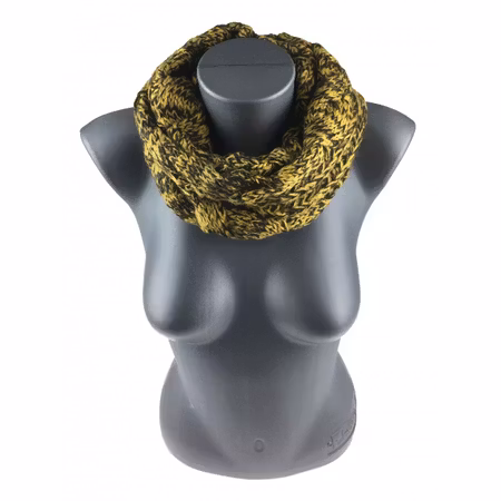 Snood, gul/svart
