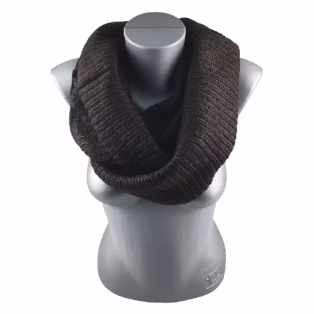 Snood, mörkbrun, modell 1