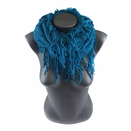 Snood, blå, modell 2