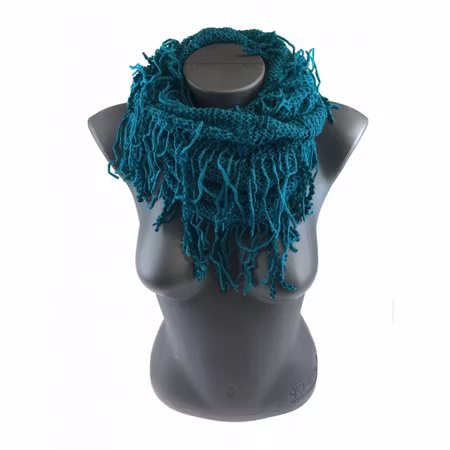 Snood, grönblå, modell 2