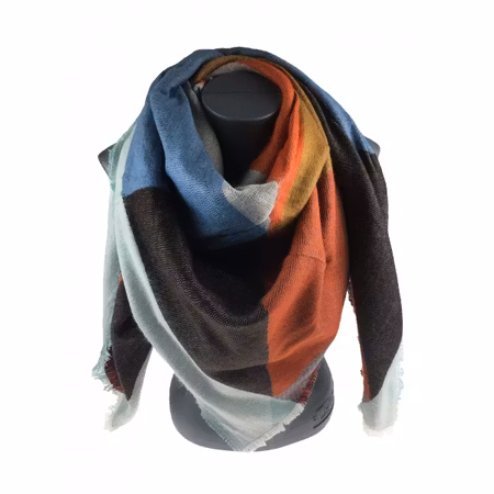 Tjock sjal, mönstrad 2