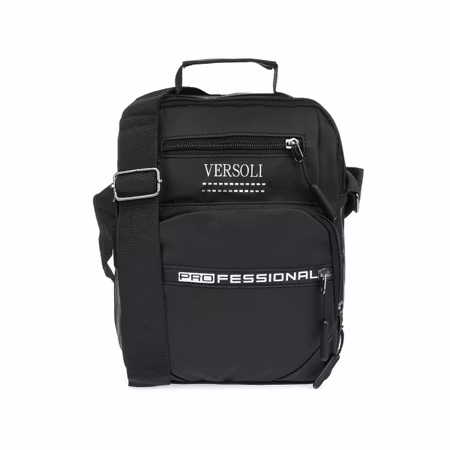 Versoli axelremsväska för män, svart